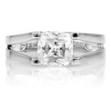 Dulcelinda's Engagement Ring - Cushion Cut CZ - 8