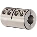 Ruland One-Piece Clamping Rigid Coupling with Keyway, Stainless Steel
