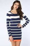 Volcom Women’s The VCS Quincy Davis Sweater Dress Extra Small Blue