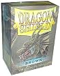 Dragon Shield Sleeves - BROWN - Standard Size Deck Protectors (100 ct)