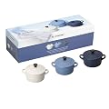 Le Creuset 91016300295000 Mini-Cocotte Set maritim