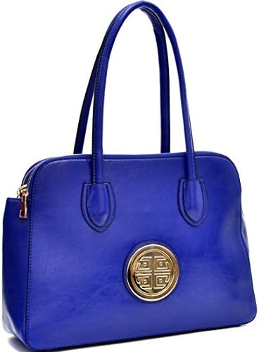Dasein Deep Gloss Triple Zip Emblem Satchel