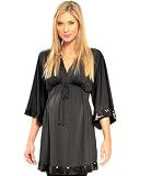 The Olian"Venecia "Sequin Trimmed Kimono Styled Tunic