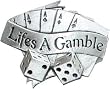 Mens "Life's a Gamble" Metal Lucky Collection Belt Buckle Mens "Life's a Gamble" Metal Lucky Collection Belt Buckle
