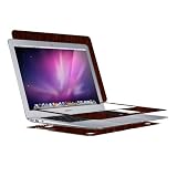 Skinomi TechSkin -Dark Wood FILM Shield for Apple MacBook Air 13-In. 2008 + Lifetime Warranty