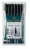 ARTIST BRUSH PEN 6 GRAYS