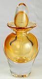 Amber Art Glass Perfume Bottle X146-2