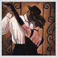 Framed picture: Trish Biddle, Salsa, 70 x 70 - Aluminium Basic M: Silver frosted'