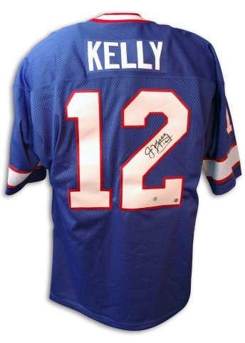 Autographed Jim Kelly Bills Throwback Jersey