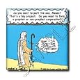 Moses Tolerates God s Humor - 8 Inch Glass Tile