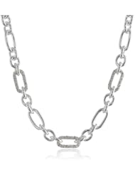 Anne Klein "A Little Sparkle" Pave Link Collar Necklace, 19"