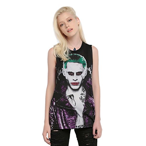 (ディーシー) DC レディース トップス Tシャツ DC Comics Suicide Squad Joker Girls Muscle Top 並行輸入品