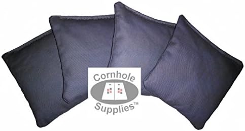 Cornhole Bags (Set of 4) (Pick From 35 Colors) By Corhole Supplies (Charcoal)