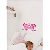 Pink Squirrel Wall Decor Stickers