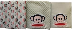 Paul Frank Receiving Blanket, Natural, 3 Pack