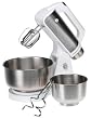 West Bend 41135 12-Speed Stand Mixer with 2 Mixing Bowls, White