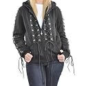 Living Dead Souls Lace Up Hoodie (Black)