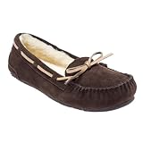 Women'sChaiaSuedeMoccasinSlippers-Brown