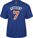New York Knicks Carmelo Anthony Men's Blue NBA Name and Number Tee, Xx-Large