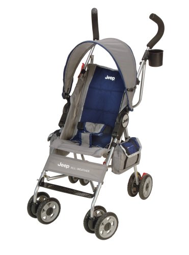 Jeep All Weather Umbrella Stroller, Navy and Silver Abyss