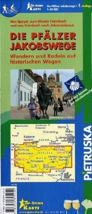 Die Pf�lzer Jakobswege, Wander- und Radwanderkarte