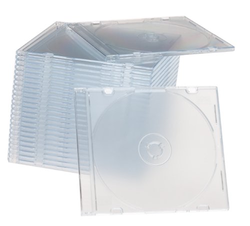 Memorex 32021926 Clear Slim Jewel Cases (25-Pack)
