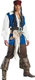 Mens Costume Officially Licensed Disney's Movie Pirates of the Caribbean Captain Jack Sparrow Outfit, size x-large 42-46