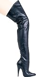 Ellie Shoes - BLAZE4, 4" Heel Cow Leather Thigh High Boots