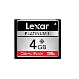 Lexar Platinum II 4 GB 200x CompactFlash Memory Card LCF4GBBSBNA200