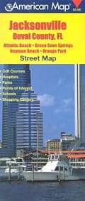 Jacksonville Fl & Vicinty Street Map (American Map)
