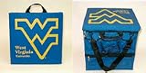 West Virginia Mountaineers Versatile 14 x 14 x 1.5 Seat Cushion / Tote (Set of 2)
