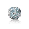 Pandora Damen-Bead, Sterling Silber 925 , Emaille hellblau , 790525E18