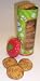Gourmet Food : Scott's Cakes 1 lb. Snicker Doodle Cookies in a Green Christmas Canister
