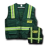 Cyber Monday Sale reflective safety jacket CERT Safety Jacket / Vest W/ Reflective Stripes