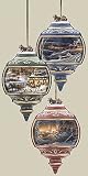 Terry Redlin Heirloom Porcelain Ornaments Set ~ Retired ~ Certificate of Authenticity ~ 3rd of Series Set ~ Redlin Paintings and Prints Are Famous Worldwide