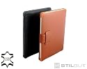 StilGut Slim Case elegante schlanke Ledertasche in schwarz für Apple iPad Wifi + 3G aus echtem Leder