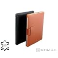 StilGut Slim Case elegante schlanke Ledertasche in schwarz f�r Apple iPad 1. Generation Wifi + 3G aus echtem Leder