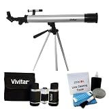 Vivitar VIV-TEL-50600 60x/120x Telescope with Tripod and 4x30 Binoculars Plus deluxe Cleaning Kit