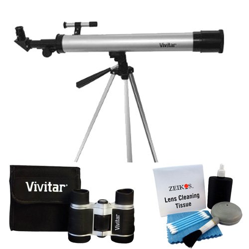 Vivitar VIV-TEL-50600 60x/120x Telescope with Tripod and 4x30 Binoculars Plus deluxe Cleaning Kit