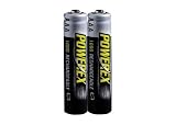 Powerex AAA HEAVY-DUTY 1000mAh Rechargeable NiMH Batteries - 2 Batteries Per Pack