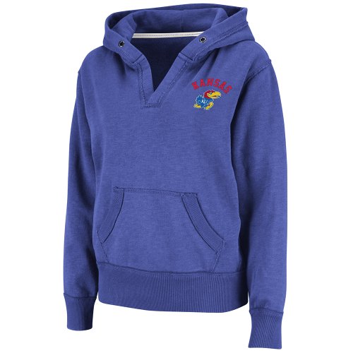 NCAA Kansas Jayhawks Balance Pullover Fleece Hoodie (Royal, Medium)