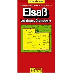 RV Euro-Regionalkarte 1:300 000 Elsa�, Lothringen, Champagne