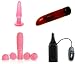 Pin-Up Girl Velvet Pink Power Thruster Jelly Butt Plug Adult Sex Toy Kit