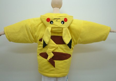 大人用着ぐるみはんてん！ポケモン！ピカチュウ！