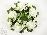 Review GT Decorations  / Artificial Silk Wedding Flower Dew Drop Rose Ivy Wreath from GT Decorations
