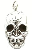 Big Pendant - Sterling Silver Skull Head Pendant