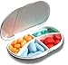 Pocket VitaCarry Pill Box w/4 Compartments Holds 16 Pills, color may vary