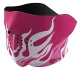 Zan Headgear FACE MASK NEO HALF PNK/WHT FLM WNFM017H