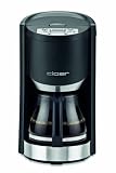 Cloer 5330 Filterkaffee-Automat schwarz mit Timer und Frische-Indikator