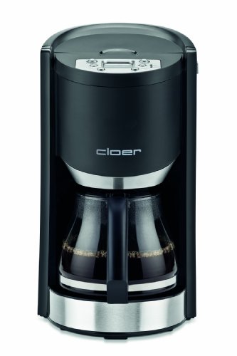 Cloer 5330 Filterkaffee-Automat schwarz mit Timer und Frische-Indikator